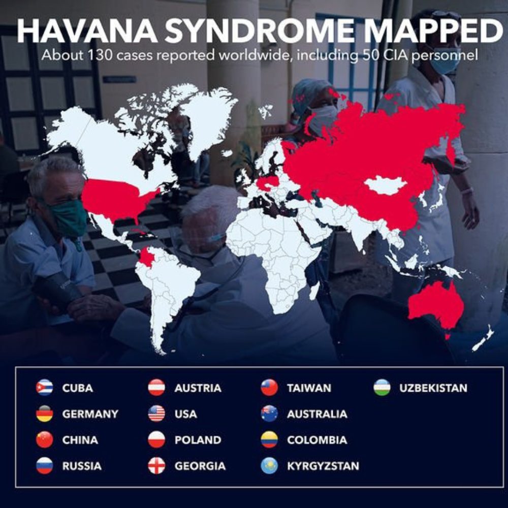 havana syndrome map