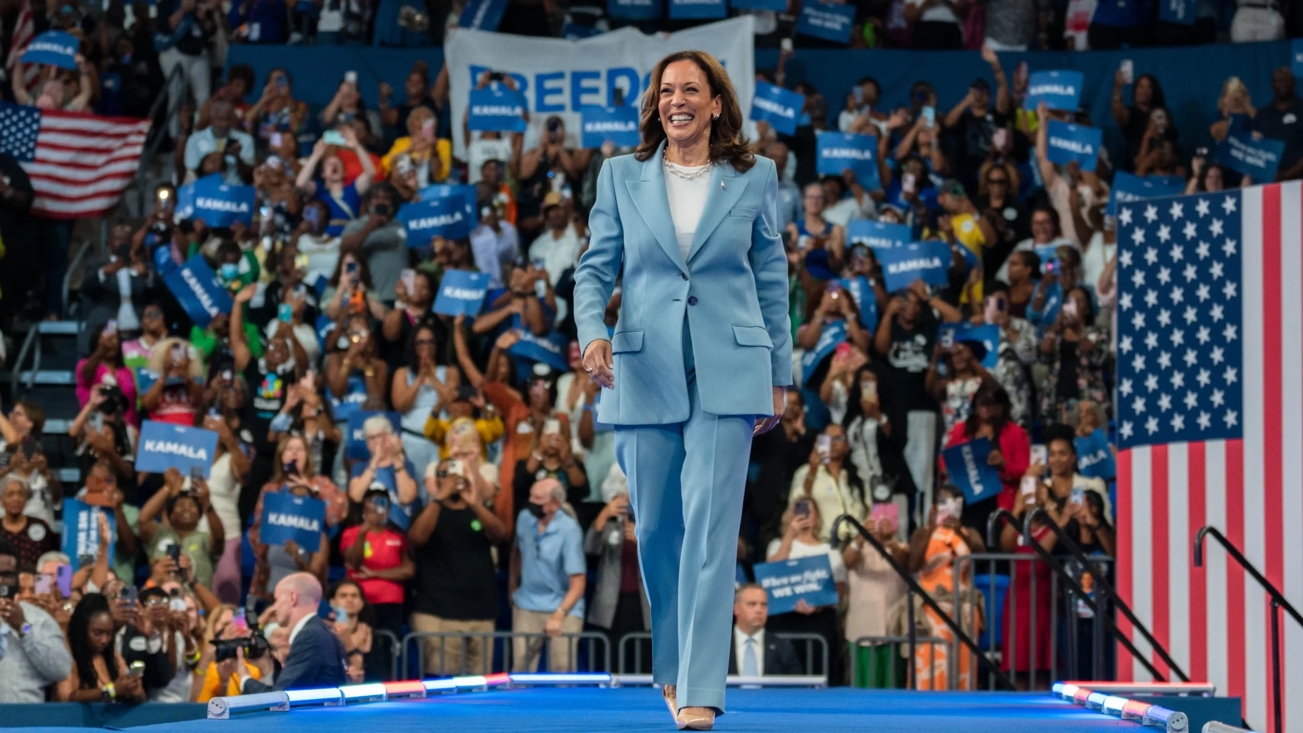 Kamala Harris Makes History: The Race for the White House Heats Up as the Democratic Nominee Takes on Trump